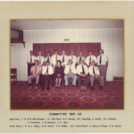 Katikati RSA Committee members 1981/1982