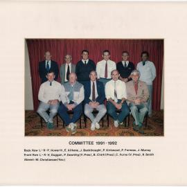 Katikati RSA Committee members 1991/1992