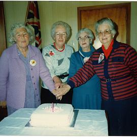 Cutting the RSA Women's Division's first ever birthday cake