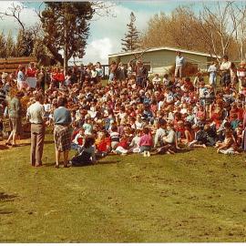 School group at McCloughlin  Park, Te Puke