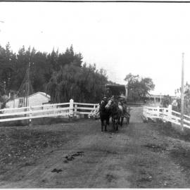 Stage coach crossing the Uretara
