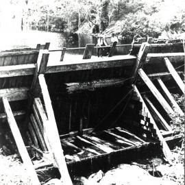Trip gate of Kauri dam