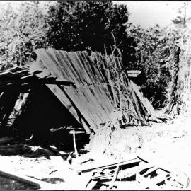 Logger's slab hut