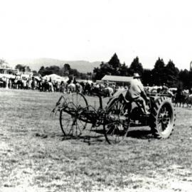 Tractor and hay rake