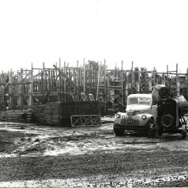 Memorial hall construction 1954