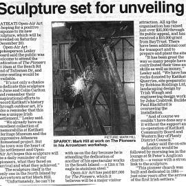 Katikati pioneer sculpture