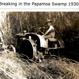 Tractor in swamp
