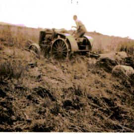Tractor in bracken