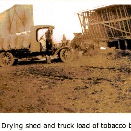 Truck loaded with bales of tobacco