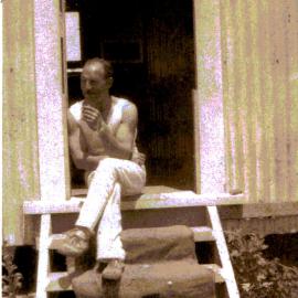 Dick Lea taking a break
