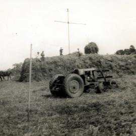 Haymaking with horse and tractor