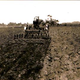 Ploughing farmland
