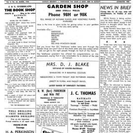 Korero of Katikati March 1968