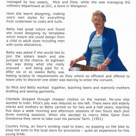 Betty Gane - dressmaker