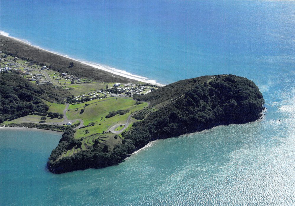 Bowentown Heads, previously part of the Katikati region as named by the Iwi who lived there.