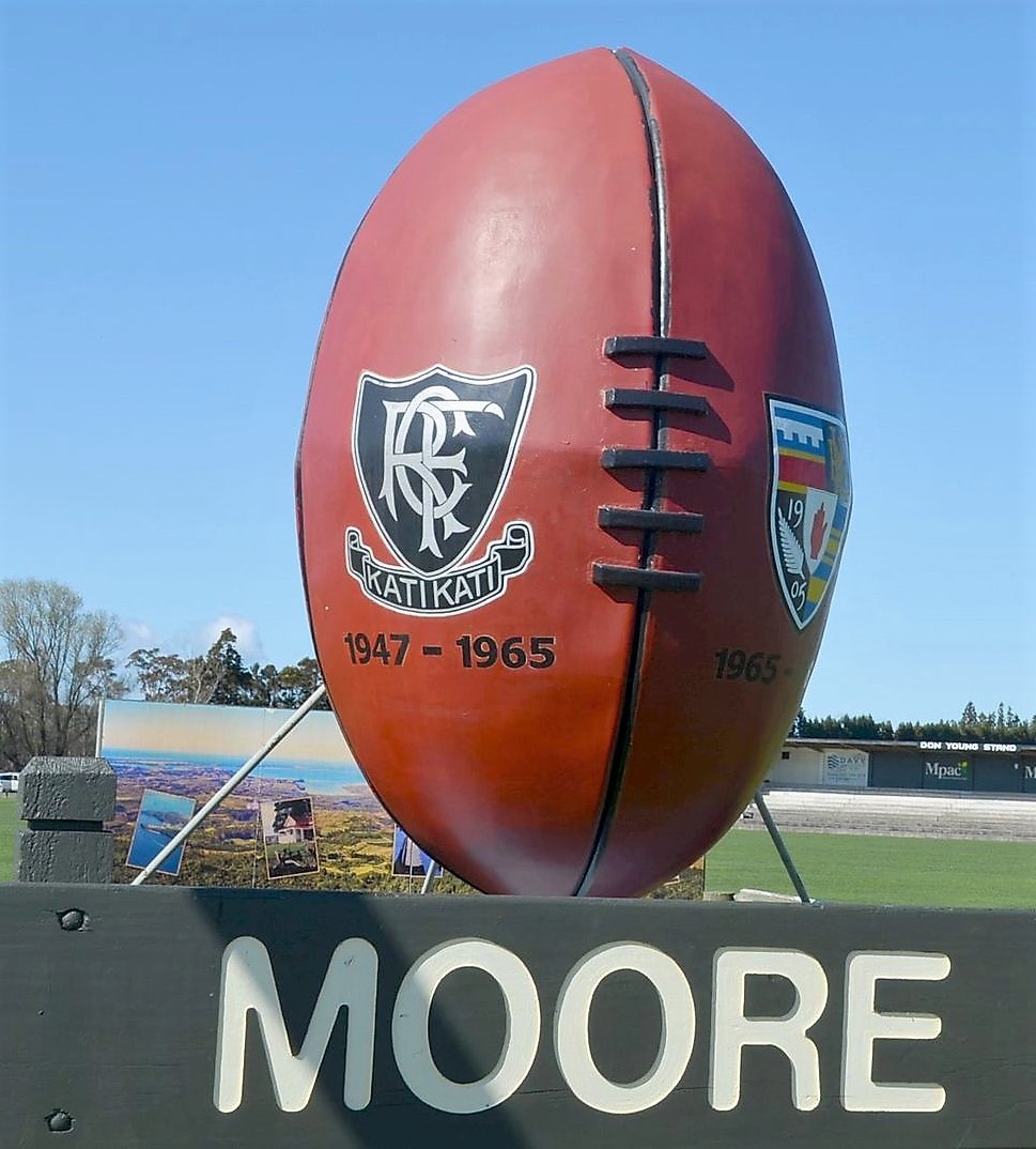 The giant rugby ball whihc can be seen at the home of katikati Rugby Club, Moore Park.The giant rugby ball which can be seen at the home of Katikati Rugby Club, Moore Park.The giant rugby ball which can be seen at the home of Katikati Rugby Club, Moore Park.The giant rugby ball which can be seen at the home of Katikati Rugby Club, Moore Park.The giant rugby ball which can be seen at the home of Katikati Rugby Club, Moore Park.