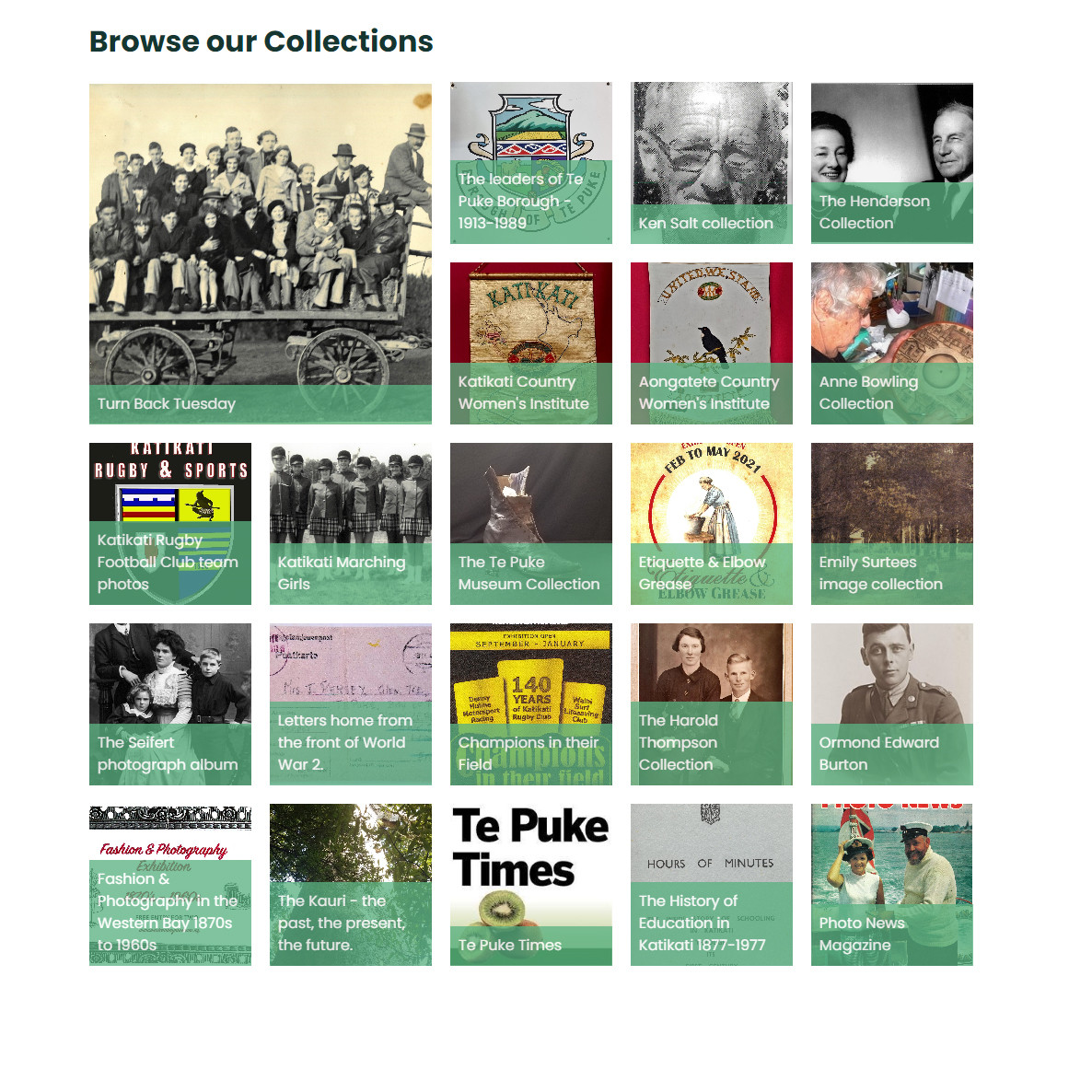 Browse our Collections