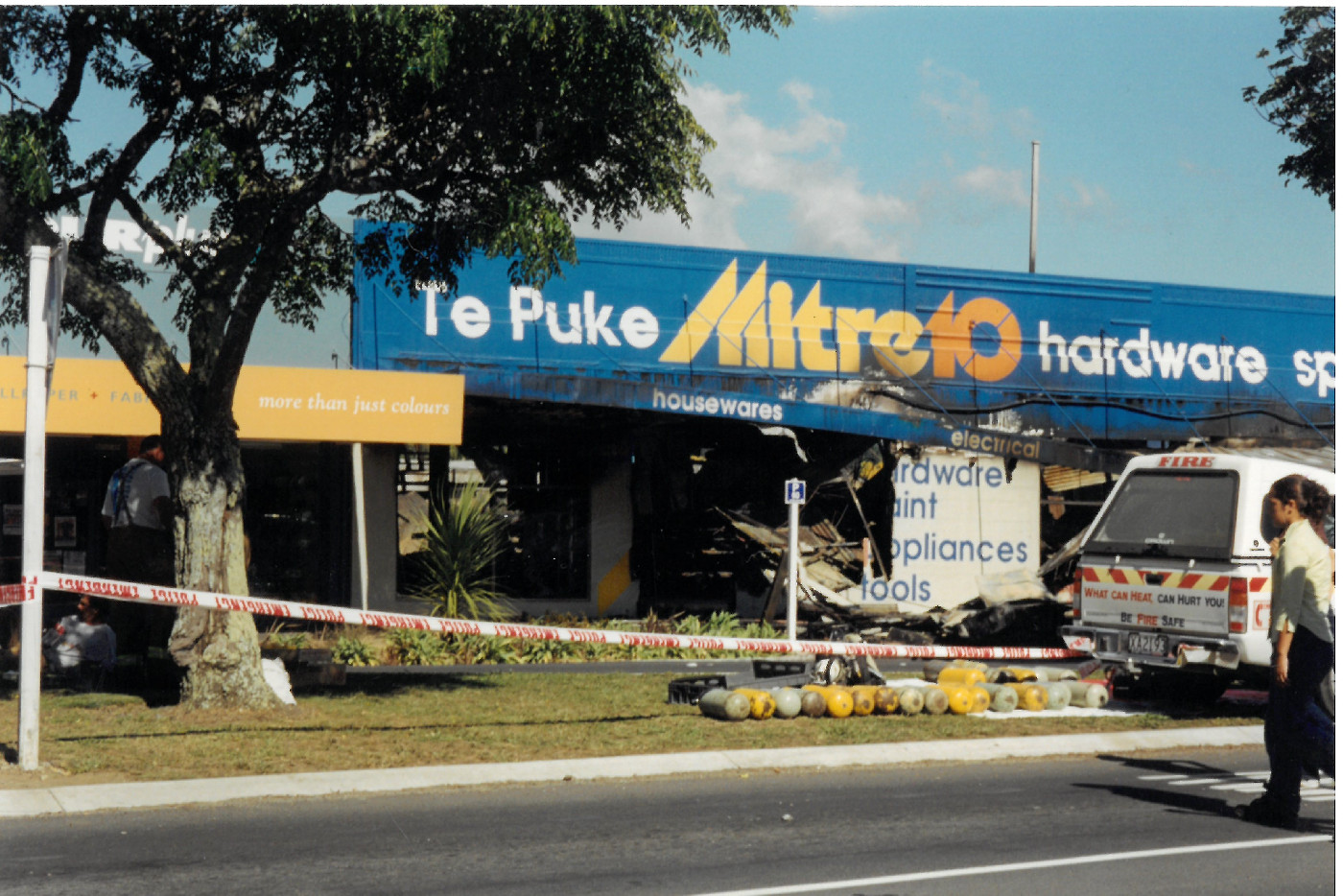Fire at Mitre 10 Te Puke