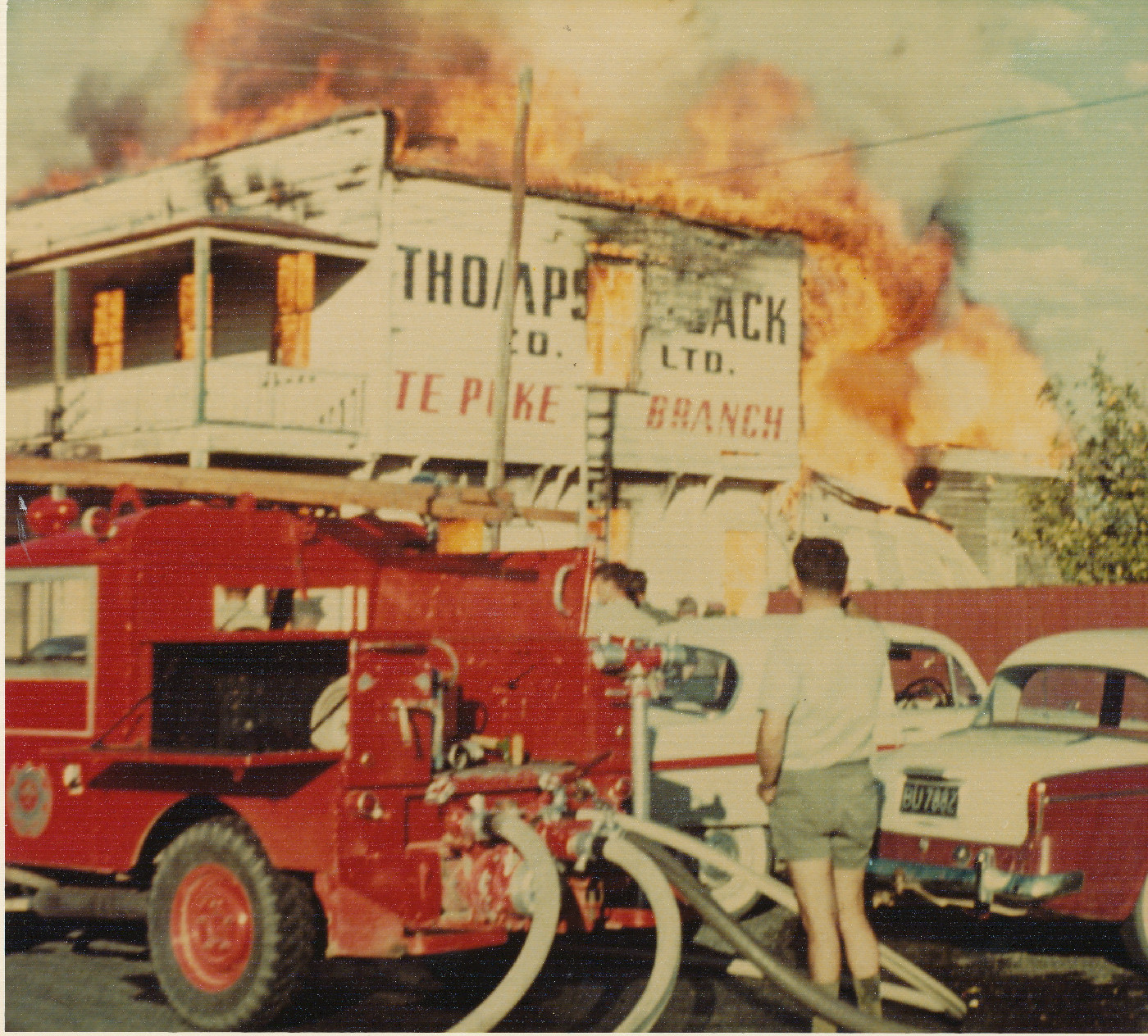 The Thompson's Sack Factory fire